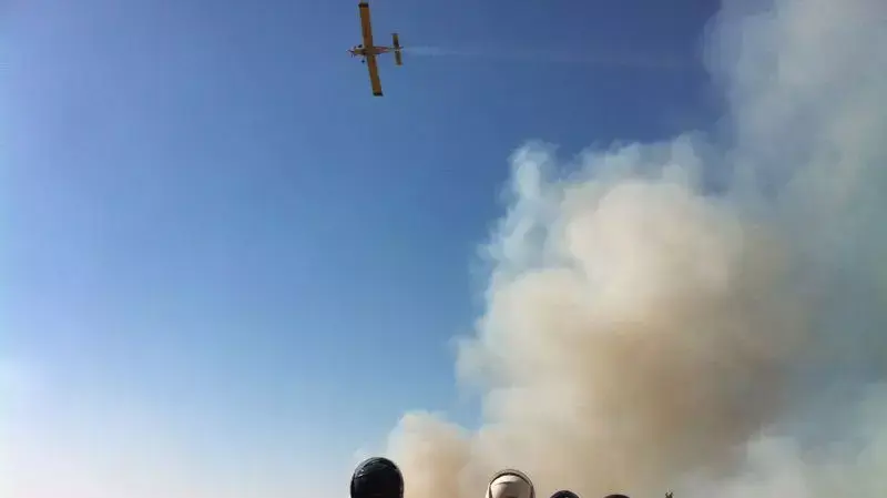 שריפה משתוללת בעין כרם, ירושלים שריפה משתוללת בעין כרם, ירושלים