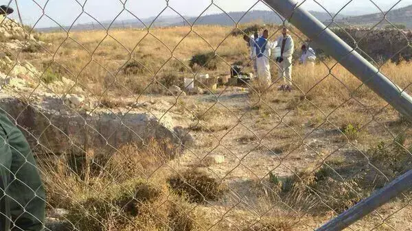 זירת מציאת גופות החטופים בחלחול. יוני 2014