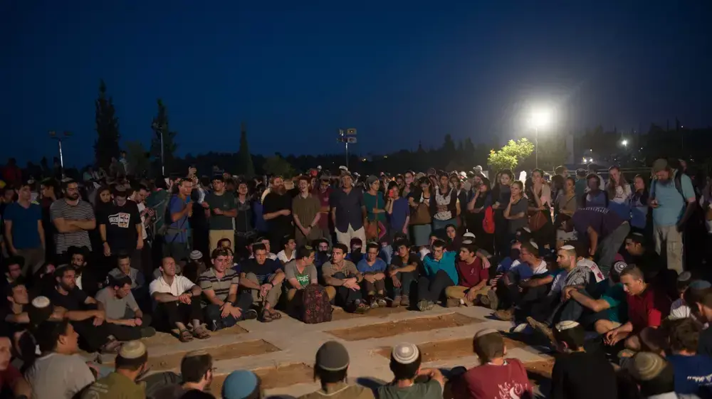 הלווית הנערים בבית העלמין במודיעין, יוני 2014 הלווית הנערים בבית העלמין במודיעין, יוני 2014