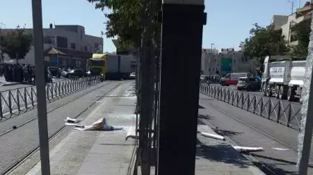 הרס הרכבת הקלה בירושלים, יולי 2014 הרס הרכבת הקלה בירושלים, יולי 2014