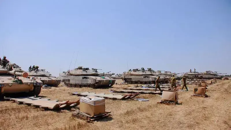מהיערכות כוחות צה?ל בגבול רצועת עזה מהיערכות כוחות צה?ל בגבול רצועת עזה