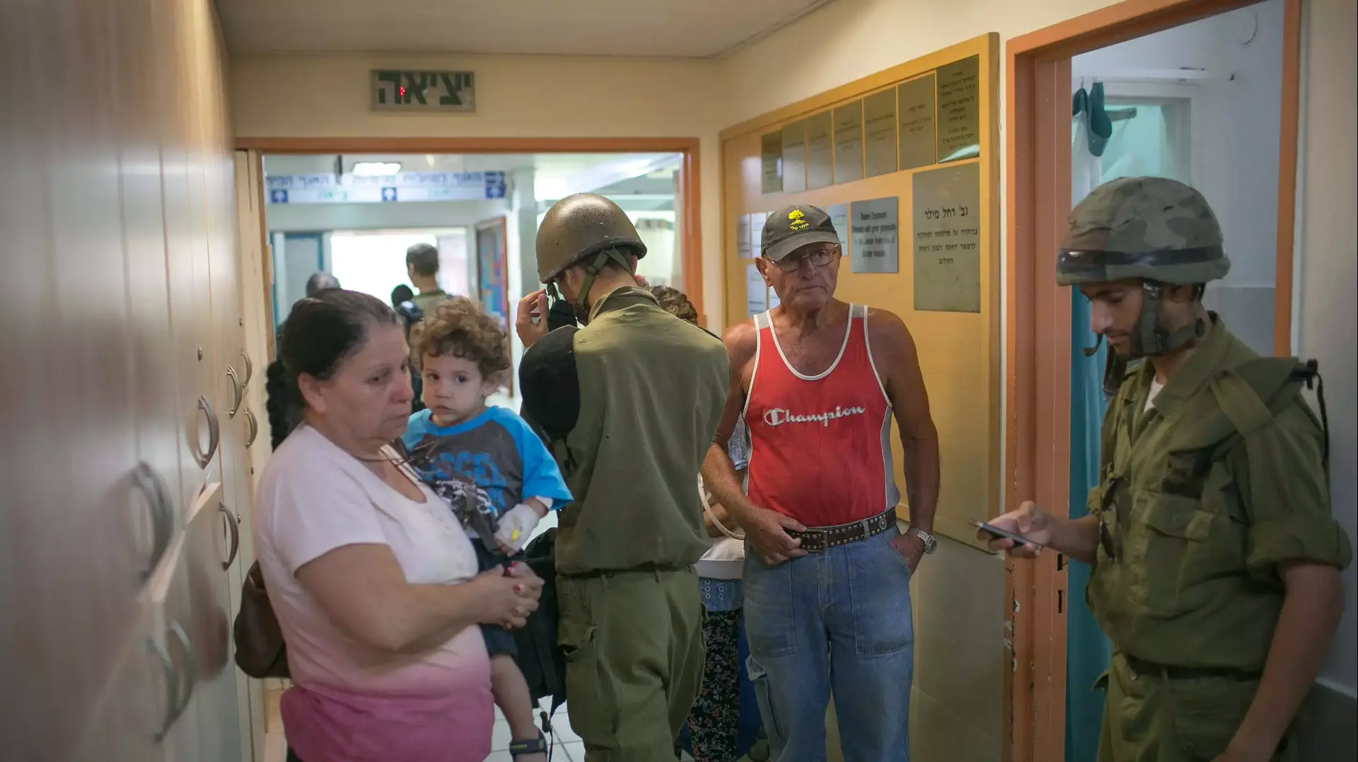 אזעקת צבע אדום בבית חולים ברזילי באשקלון, יולי 2014