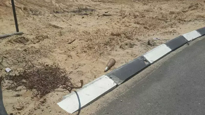 נפל של רקטה שיורטה באשקלון, יולי 2014 נפל של רקטה שיורטה באשקלון, יולי 2014