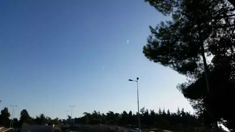 יירוט בשמי ירושלים. יולי 2014 יירוט בשמי ירושלים. יולי 2014