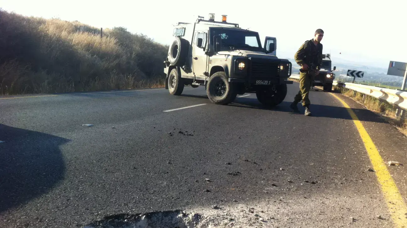רקטה שנורתה מלבנון והתפוצצה בגליל העליון, יולי 2014 רקטה שנורתה מלבנון והתפוצצה בגליל העליון, יולי 2014