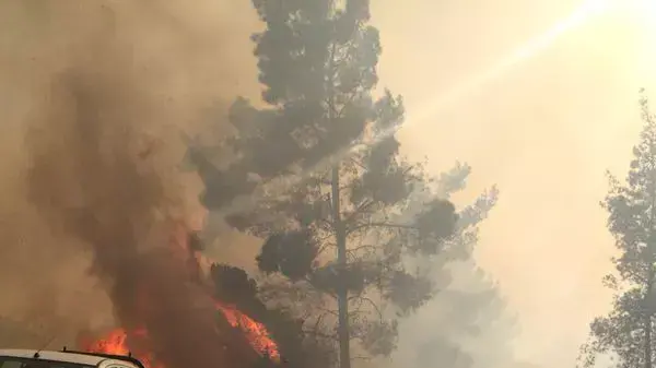 שריפה במושב אבן ספיר, דיירים פונו מבתיהם במושב עמינדב