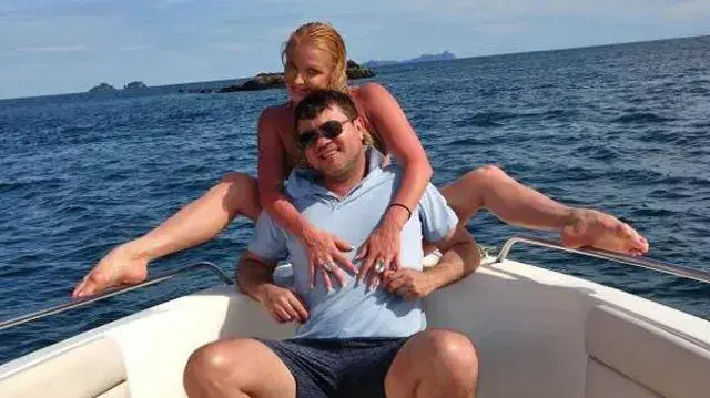 הבלרינה אנסטסיה ולצ'קובה ובעלה בחטייאר סלימוב