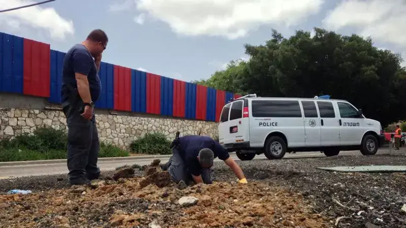 נפילת רקטה באשקלון, יולי 2014 נפילת רקטה באשקלון, יולי 2014
