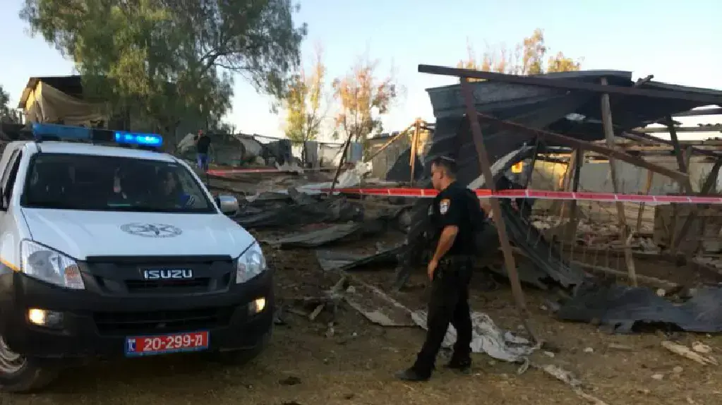 נפילת רקטה באזור באר שבע, יולי 2014 נפילת רקטה באזור באר שבע, יולי 2014