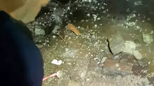 הבוקר שאחרי נפילת הרקטה באילת, יולי 2014 הבוקר שאחרי נפילת הרקטה באילת, יולי 2014
