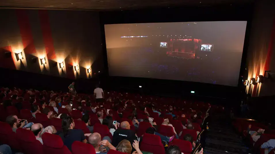 הקרנה של המופע של מונטי פייתון יולי 2014 הקרנה של המופע של מונטי פייתון יולי 2014