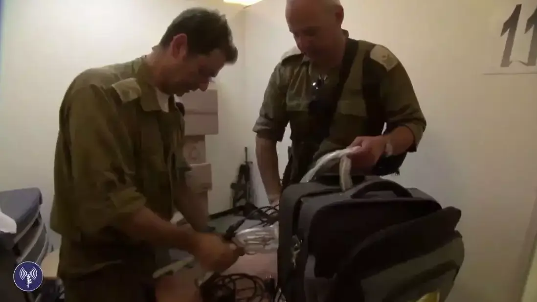 בי"ח שדה במעבר ארז. יולי 2014