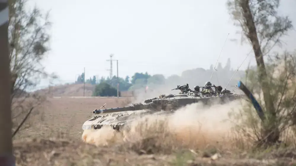 טנק ליד רצועת עזה, יולי 2014