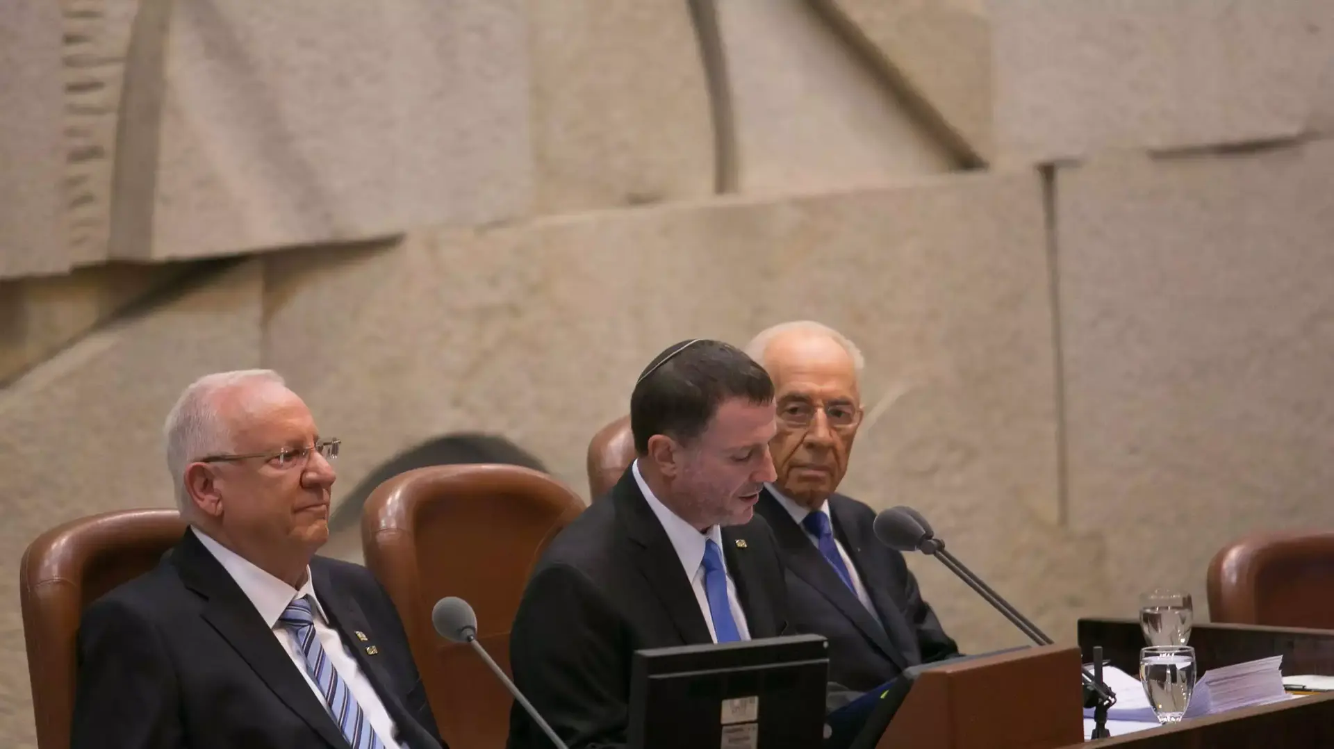 השבעת הנשיא הנבחר ראובן ריבלין בכנסת. יולי 2014 השבעת הנשיא הנבחר ראובן ריבלין בכנסת. יולי 2014