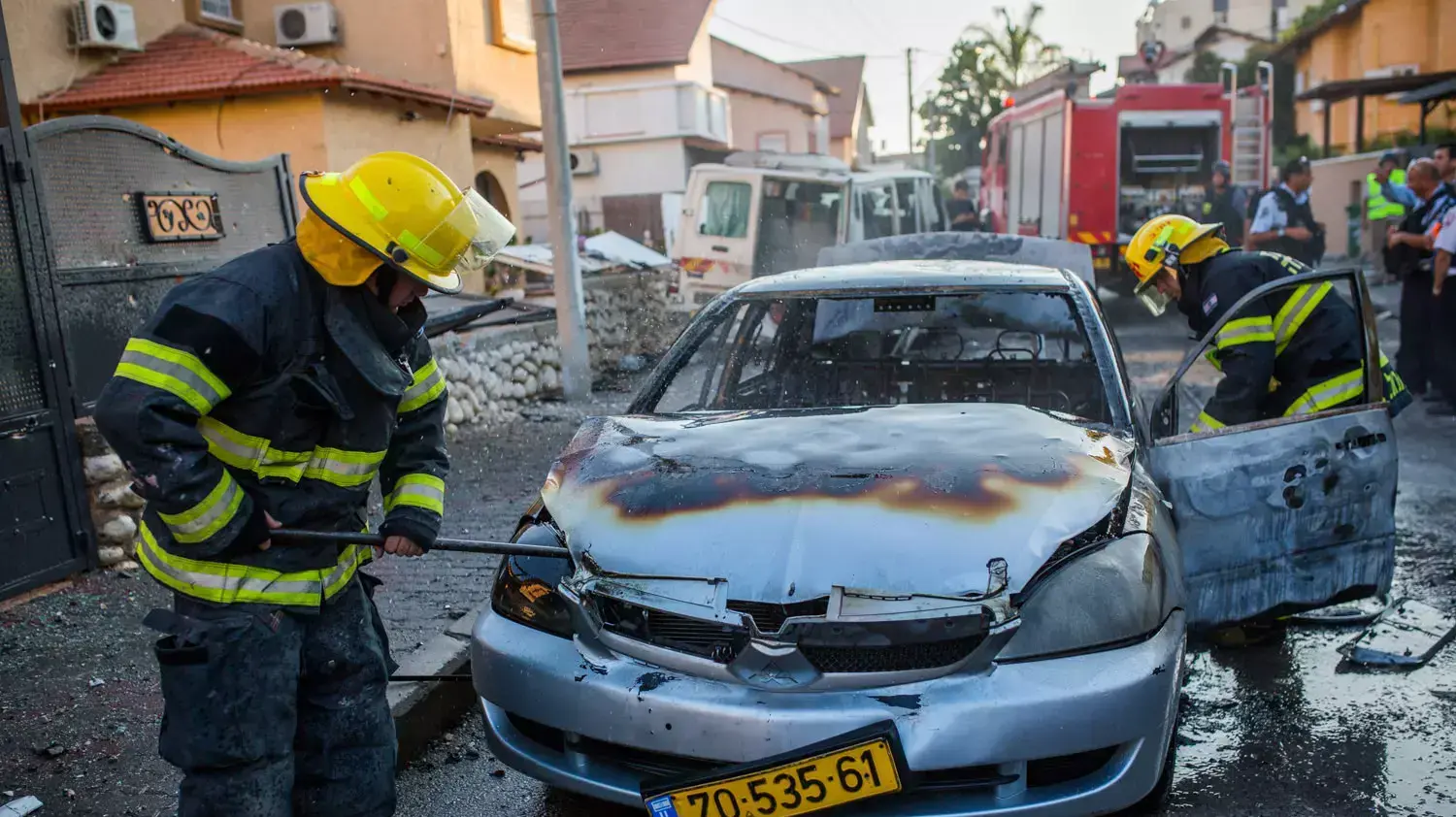 נפילת רקטה בקריית גת, יולי 2014 נפילת רקטה בקריית גת, יולי 2014