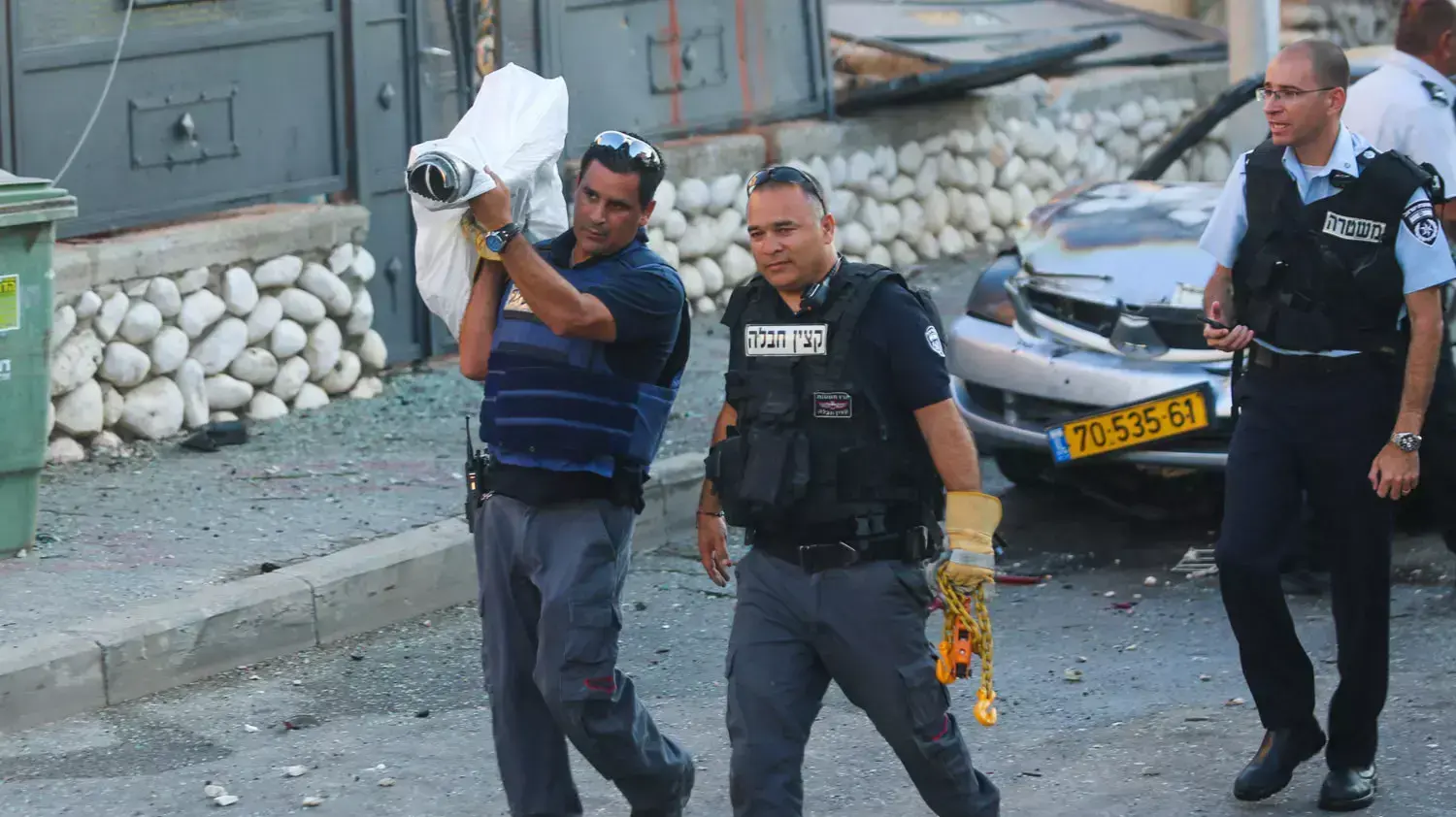 נפילת רקטה בקריית גת, יולי 2014 נפילת רקטה בקריית גת, יולי 2014