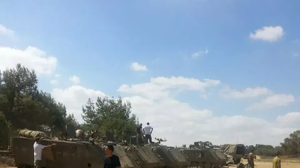 כוחות צה"ל בגבול רצועת עזה, אוגוסט 2014 כוחות צה"ל בגבול רצועת עזה, אוגוסט 2014