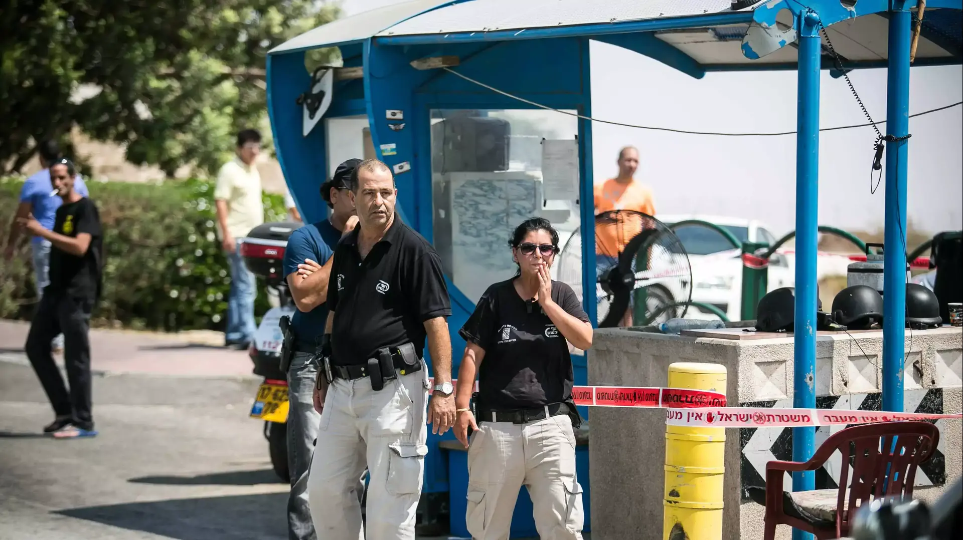 זירת דקירת המאבטח במעלה אדומים, אוגוסט 2014 זירת דקירת המאבטח במעלה אדומים, אוגוסט 2014