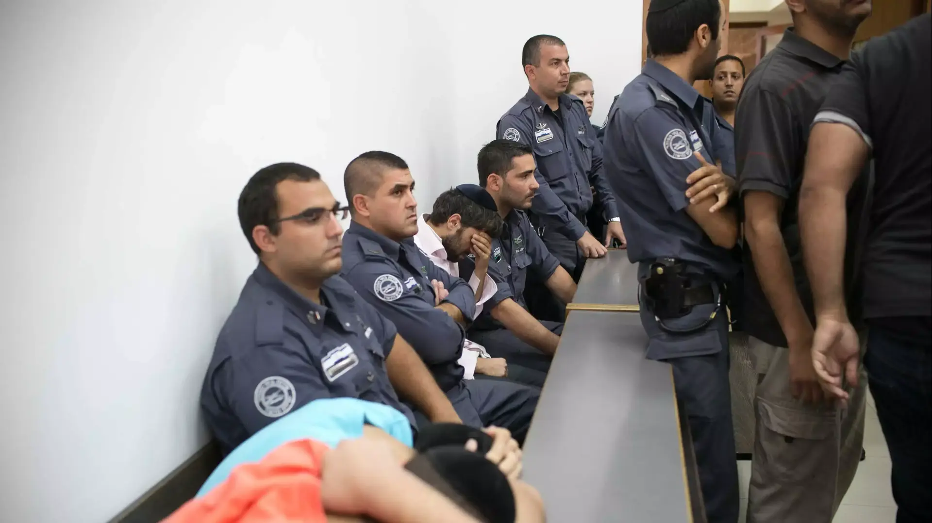 דיון בנושא מעצר הנאשמים ברצח ושריפת אבו חדיר בבית המשפט המחוזי ירושלים. אוגוסט 2014 דיון בנושא מעצר הנאשמים ברצח ושריפת אבו חדיר בבית המשפט המחוזי ירושלים. אוגוסט 2014