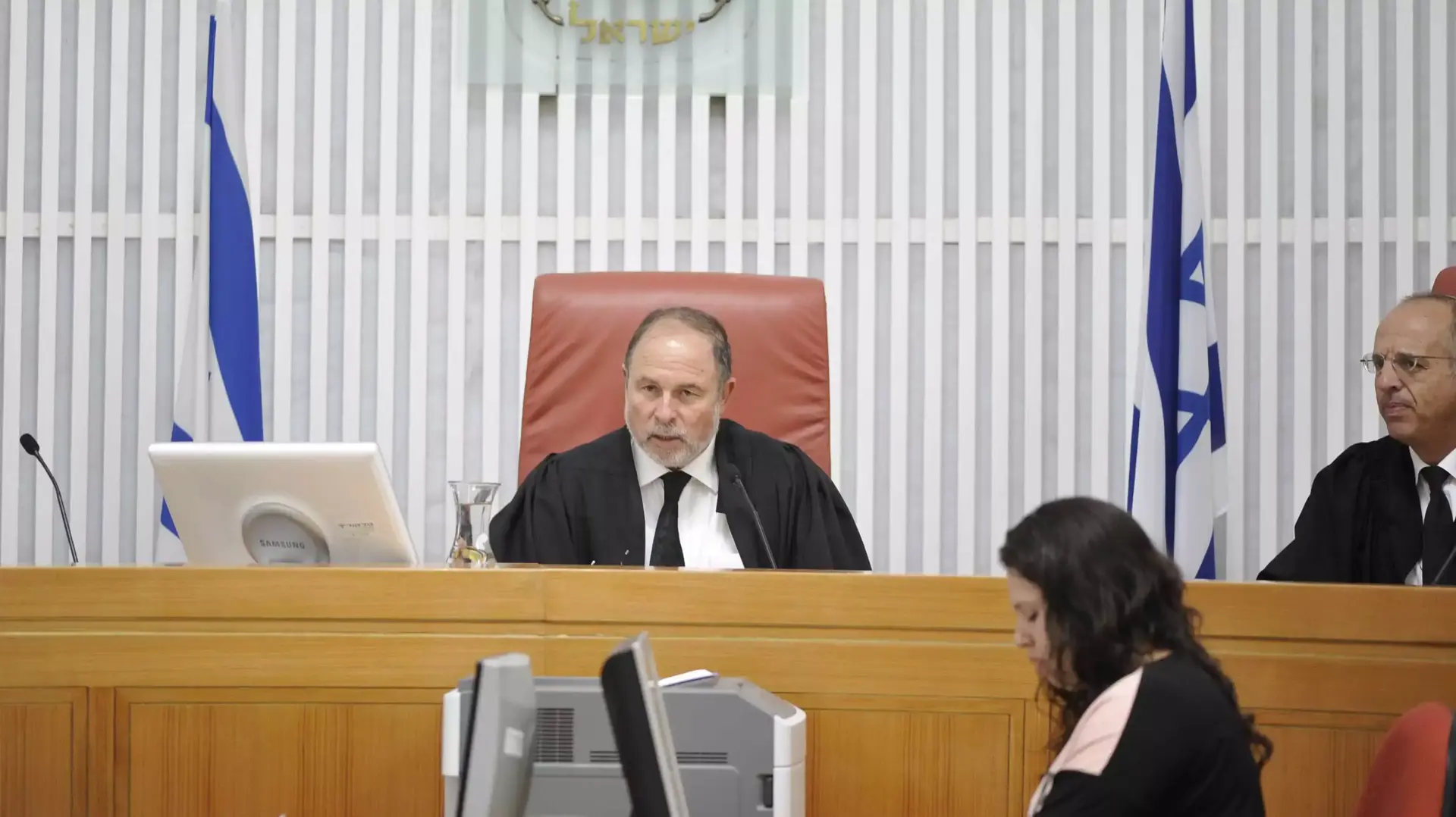 השופט יורם דנציגר בדיון על המחבל האחראי על חטיפת הנערים בבית המשפט העליון, אוגוסט 2014