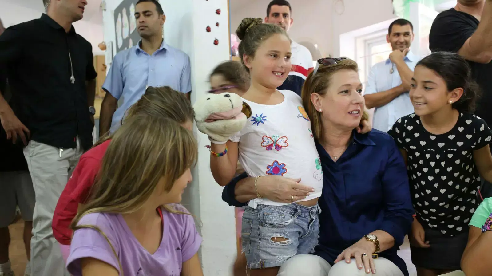 ביקור של ציפי לבני בעין השלושה 21.8.2014 ביקור של ציפי לבני בעין השלושה 21.8.2014