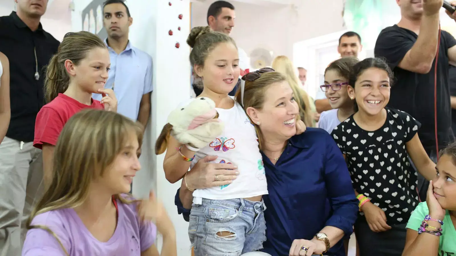ביקור של ציפי לבני בעין השלושה 21.8.2014 ביקור של ציפי לבני בעין השלושה 21.8.2014