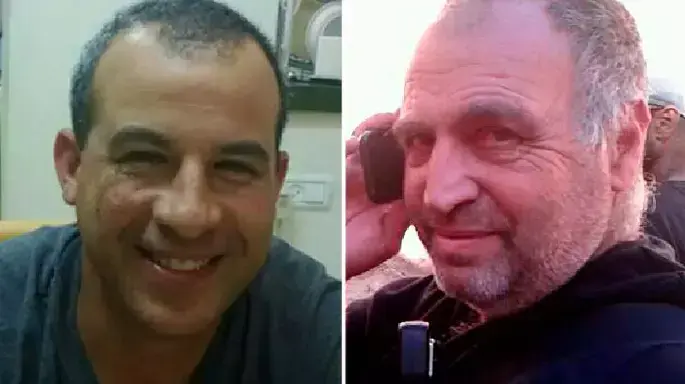 זאב עציון ושחר מלמד שנהרגו מפגיעת פצמ"ר בקיבוץ נירים. 26 באוגוסט 2014 זאב עציון ושחר מלמד שנהרגו מפגיעת פצמ"ר בקיבוץ נירים. 26 באוגוסט 2014