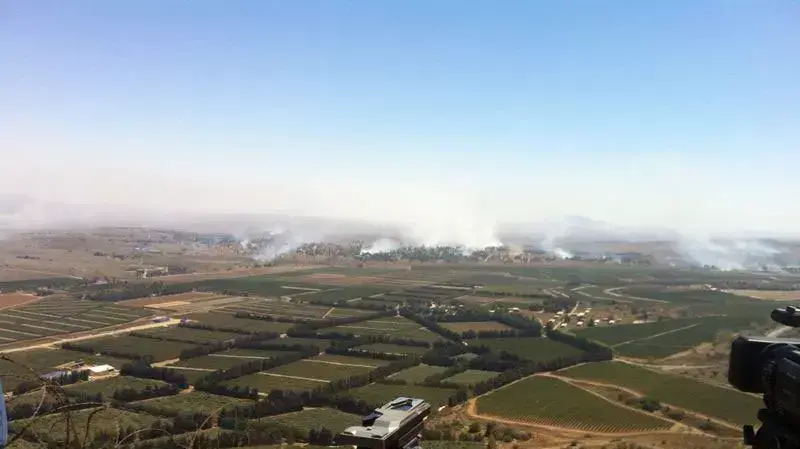 זליגת אש מהלחימה בסוריה לשטח ישראל, אוגוסט 2014