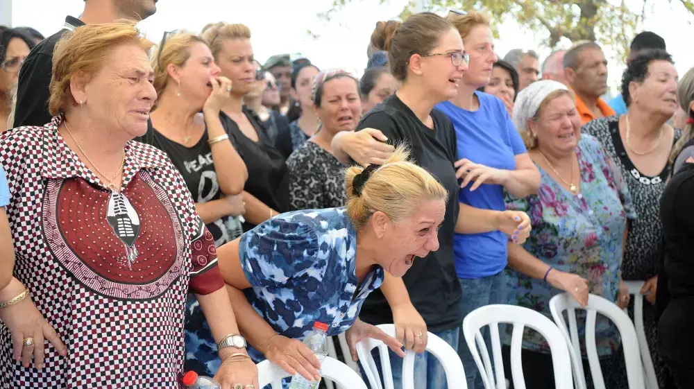 הלווייתו של נתנאל ממן שנפגע מרקטה, גן יבנה הלווייתו של נתנאל ממן שנפגע מרקטה, גן יבנה