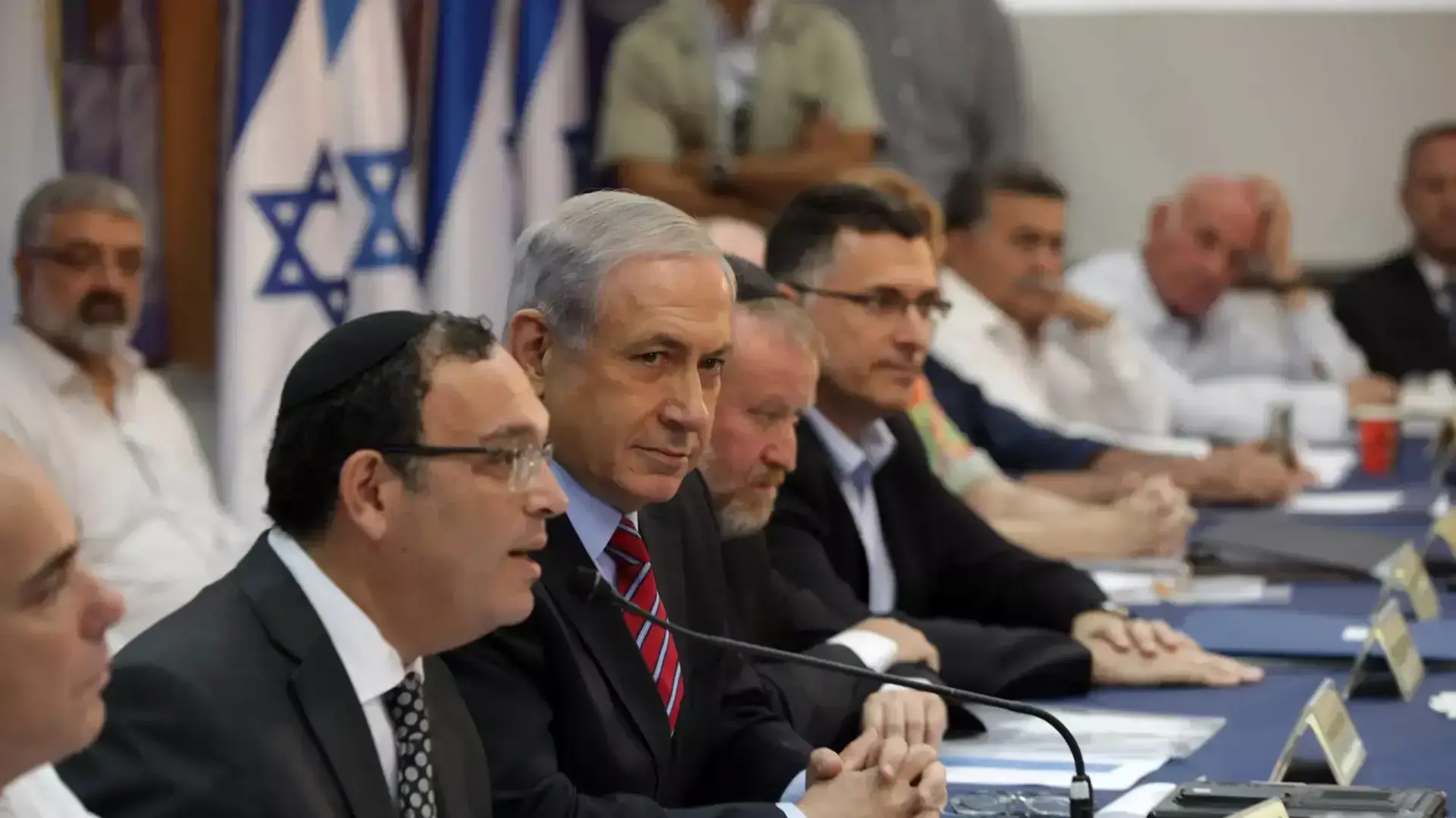 ישיבת ממשלה במועצה אזורית חוף אשקלון. אוגוסט 2014