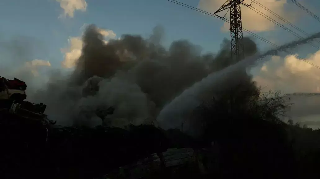 שריפה בחוף שמן בחיפה, ספטמבר 2014 שריפה בחוף שמן בחיפה, ספטמבר 2014