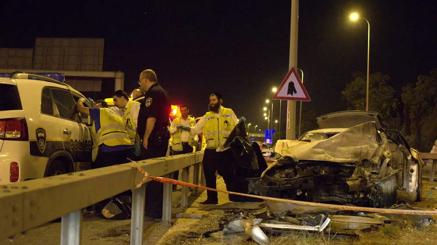 שני הרוגים במרדף משטרתי בצומת גלילות  16 בספטמבר 2014