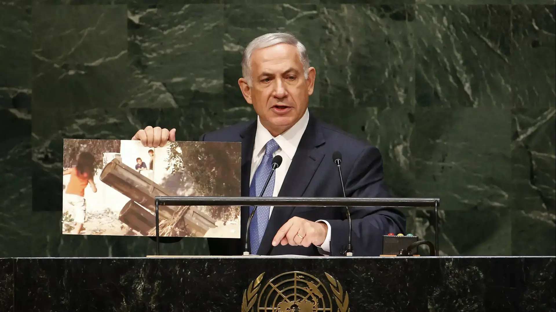 ראש הממשלה בנימין נתניהו נואם בעצרת האו"ם לייב ראש הממשלה בנימין נתניהו נואם בעצרת האו"ם לייב