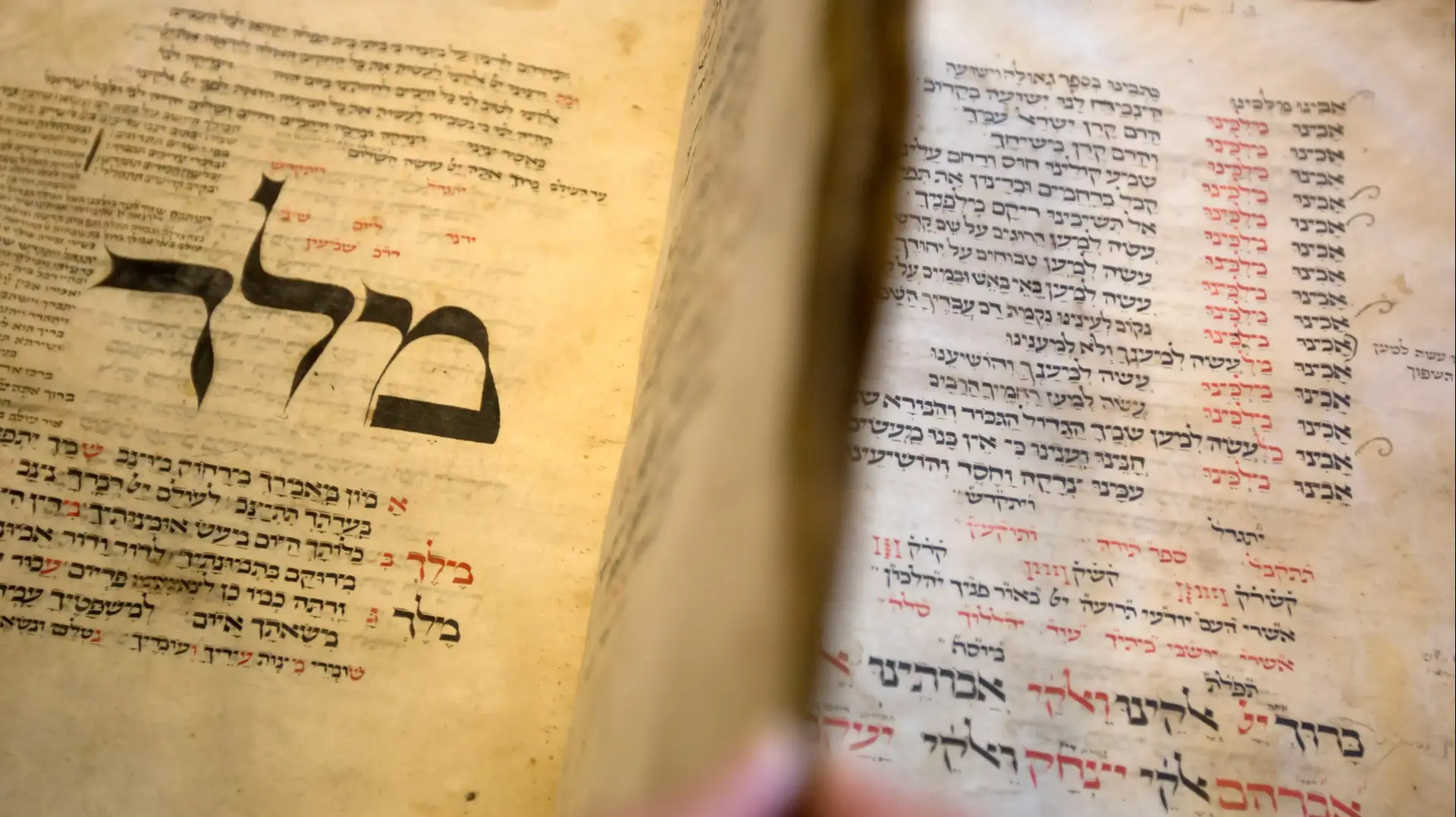 ספר תפילה היסטורי שהוברח מגרמניה לישראל והוצג בספרייה הלאומית, 5 באוקטובר 2014