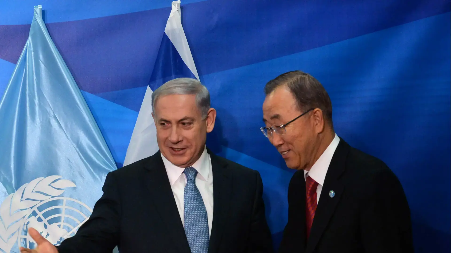 רה"מ נתניהו נפגש עם מזכ"ל האו"ם באן קי מון בירושלים