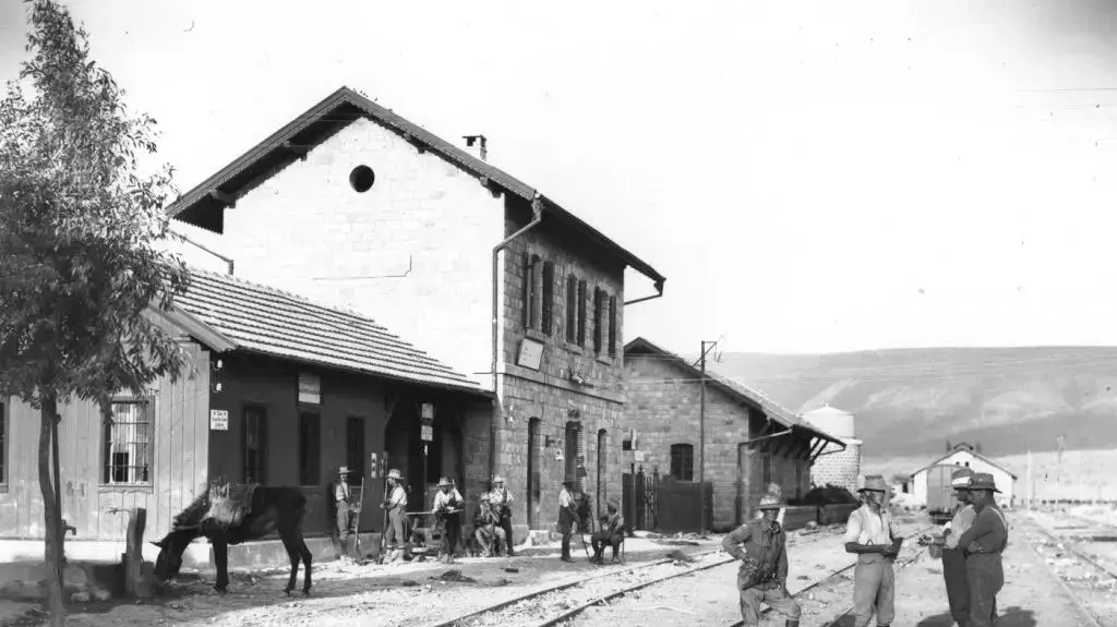 רכבת העמק, תחנת בית שאן, צילום ארכיון