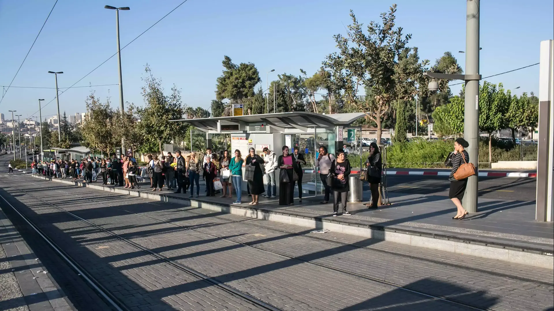 הרכבת הקלה בירושלים שם בוצע פיגוע הדריסה, אוקטובר 2014