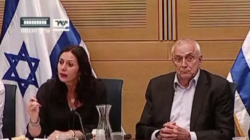 ח"כ מירי רגב והשר לביטחון פנים יחק אהרונוביץ בדיון של ועדת הפנים בכנסת ח"כ מירי רגב והשר לביטחון פנים יחק אהרונוביץ בדיון של ועדת הפנים בכנסת