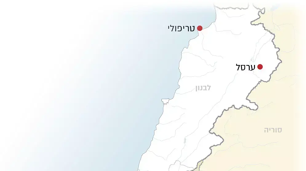 מפה לבנון סוריה ערבל טריפולי מפה לבנון סוריה ערבל טריפולי