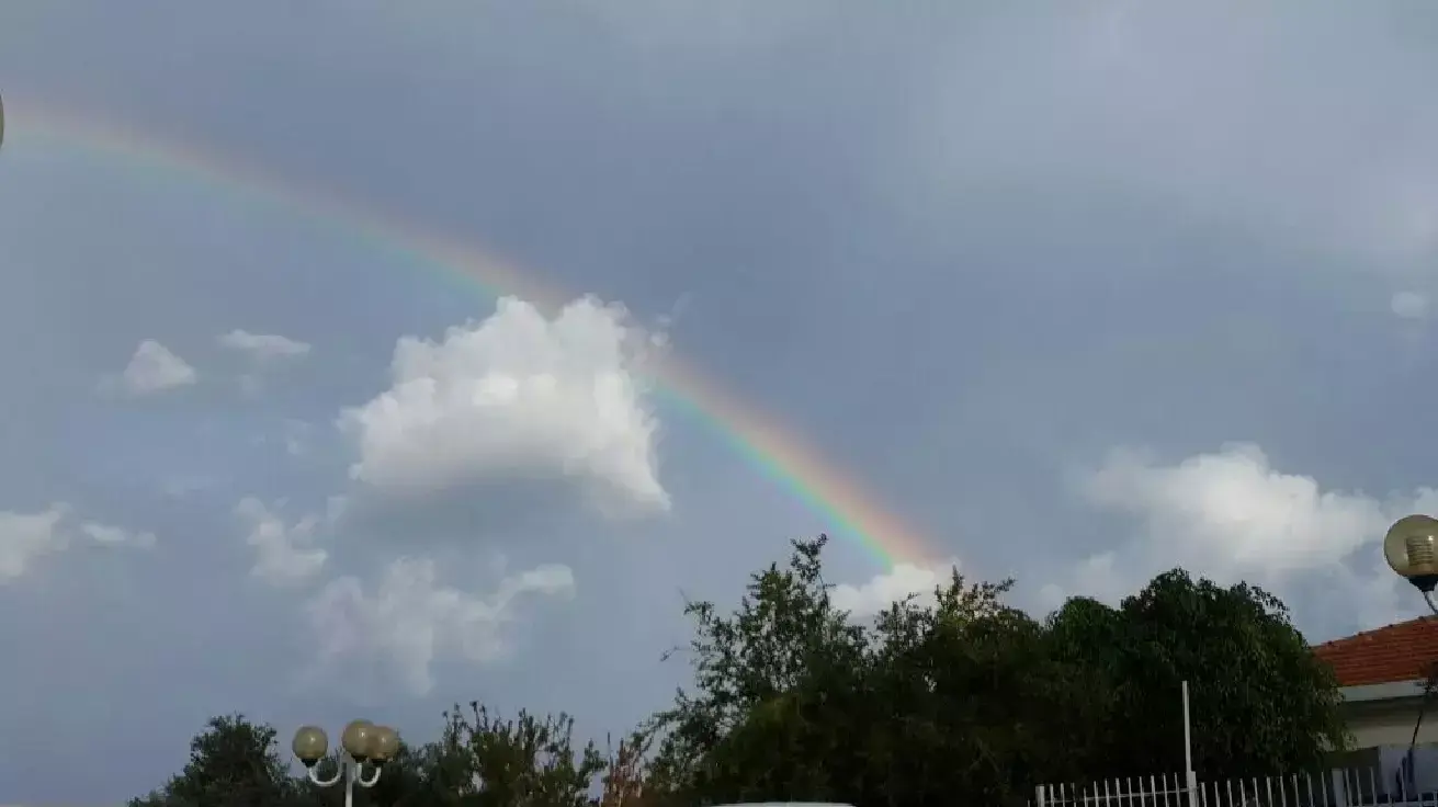 קשת בענן מעל נהריה קשת בענן מעל נהריה