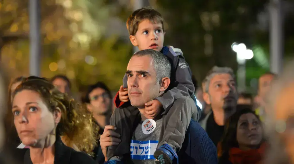 העצרת לציון 19 שנים לרצח ראש הממשלה יצחק רבין, 1 בנובמבר 2014 העצרת לציון 19 שנים לרצח ראש הממשלה יצחק רבין, 1 בנובמבר 2014