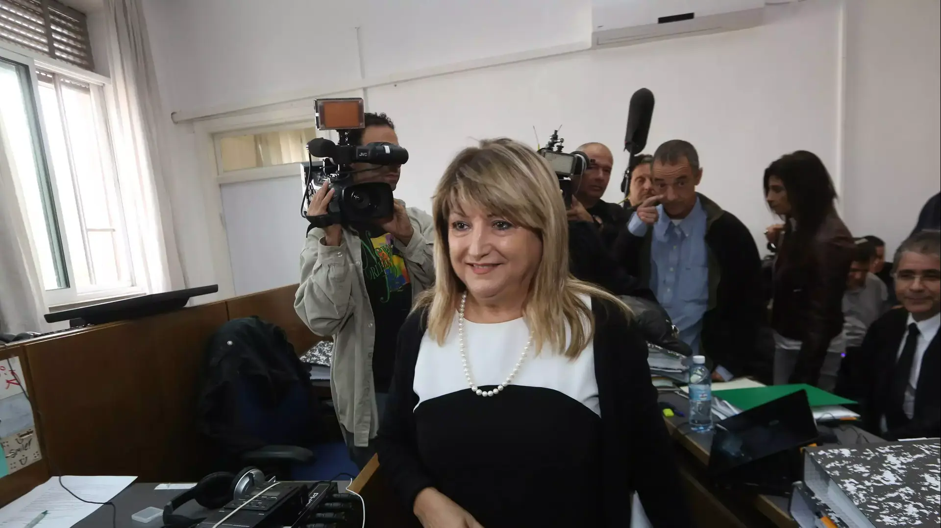 שולה זקן בבית המשפט המחוזי בירושלים, נובמבר 2014