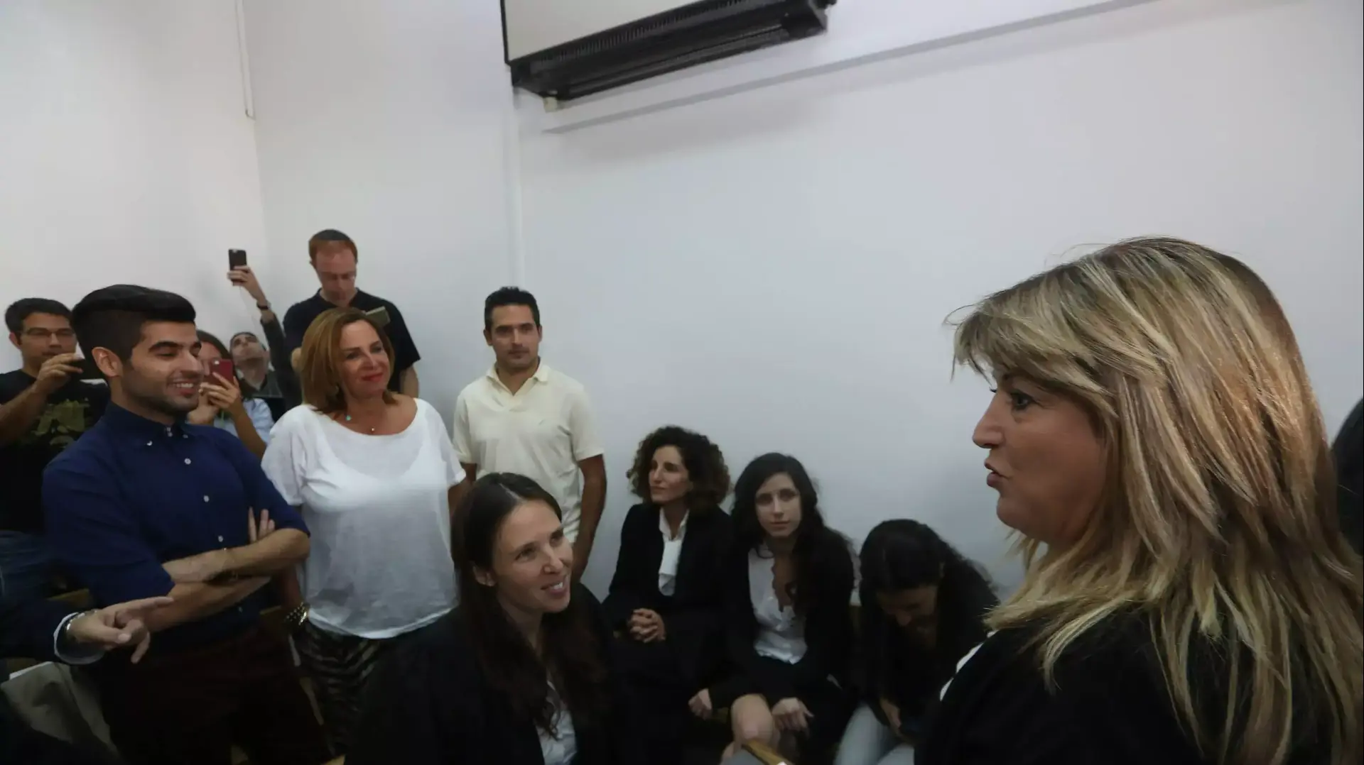שולה זקן בבית המשפט המחוזי בירושלים, נובמבר 2014