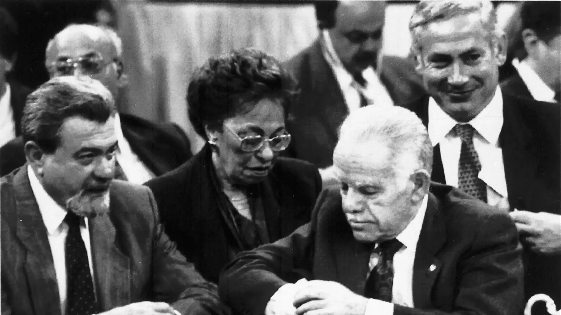 בנימין נתניהו בוועידת מדריד  אוקטובר 1990