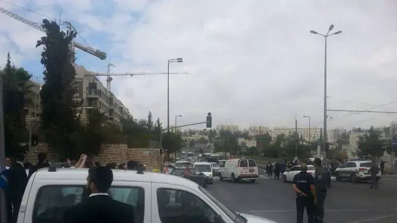 זירת פיגוע דריסה בירושלים זירת פיגוע דריסה בירושלים