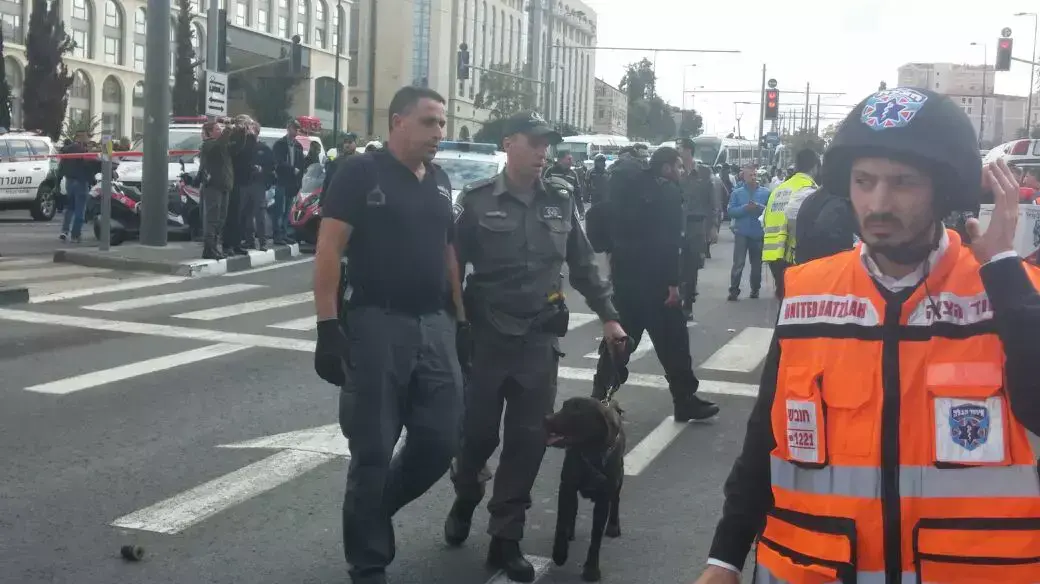 זירת הפיגוע בירושלים זירת הפיגוע בירושלים