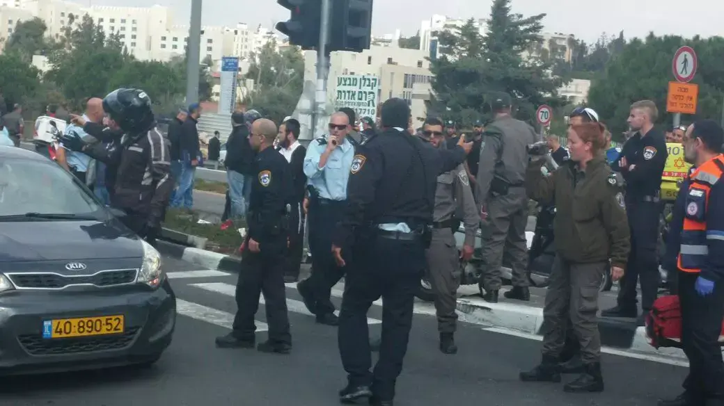 זירת הפיגוע בירושלים זירת הפיגוע בירושלים