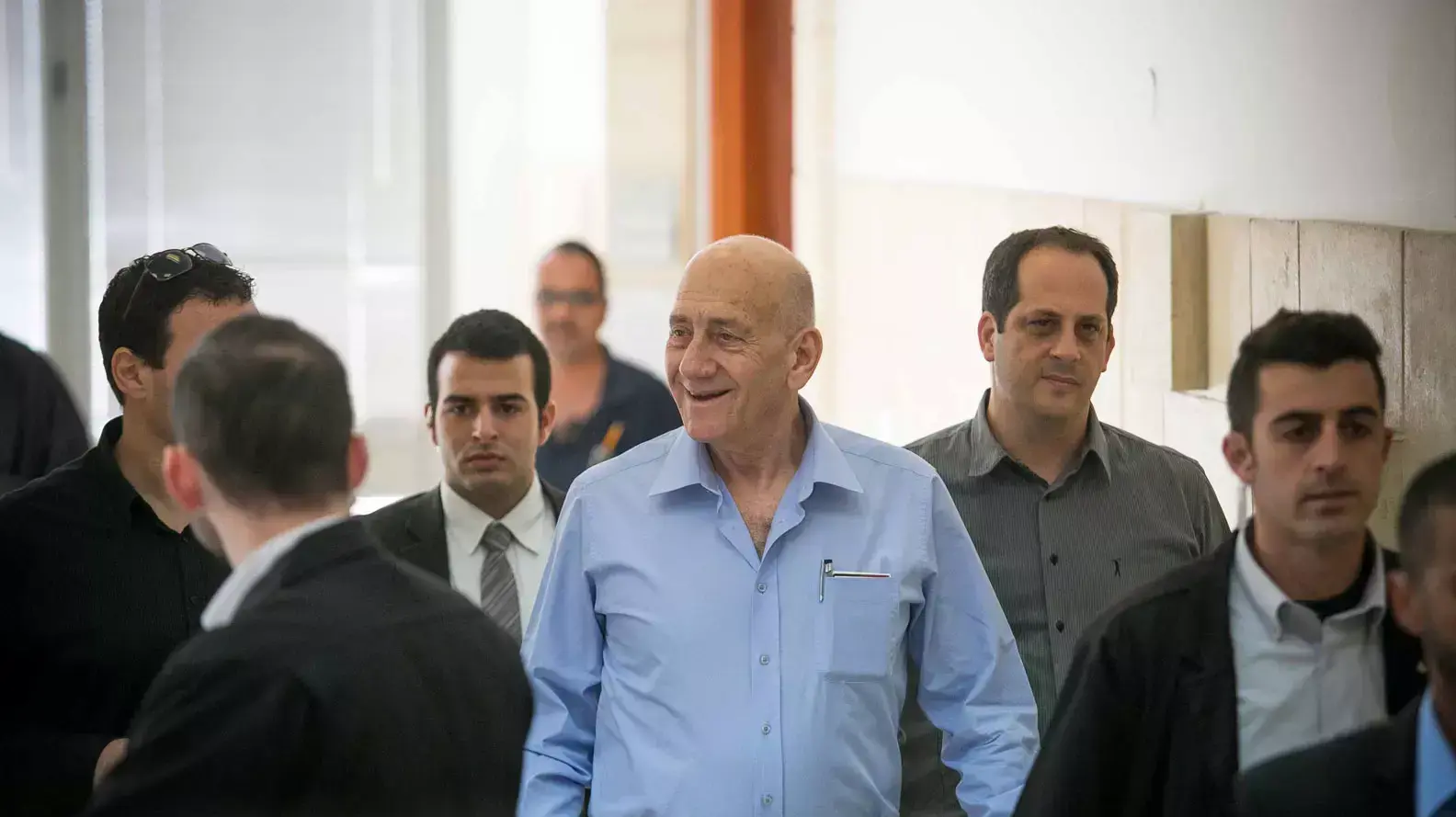 אהוד אולמרט מגיע לשמוע את עדות שולה זקן בתיק טלנסקי, בית משפט המחוזי ירושלים אהוד אולמרט מגיע לשמוע את עדות שולה זקן בתיק טלנסקי, בית משפט המחוזי ירושלים