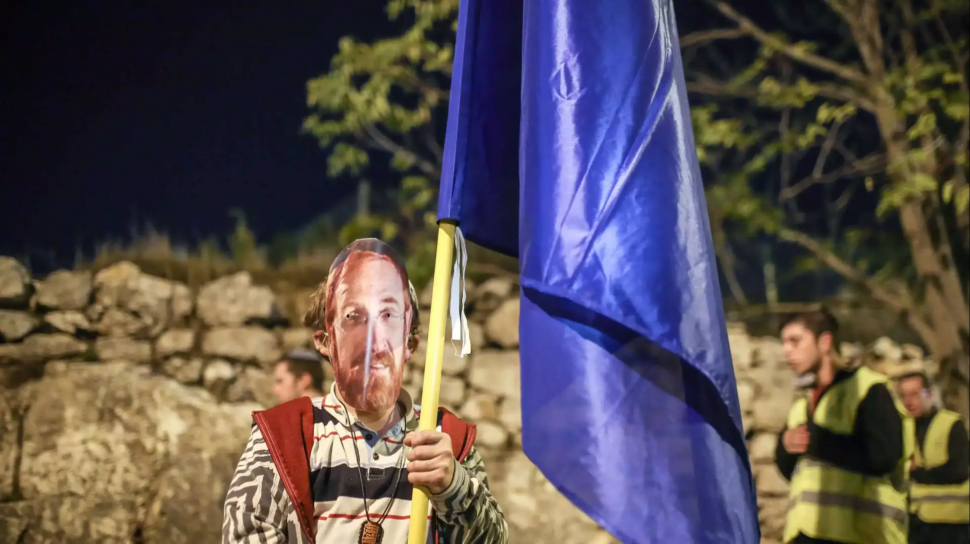 צעדת תמיכה של נאנהי הר הבית ביהודה גליק, נובמבר 2014