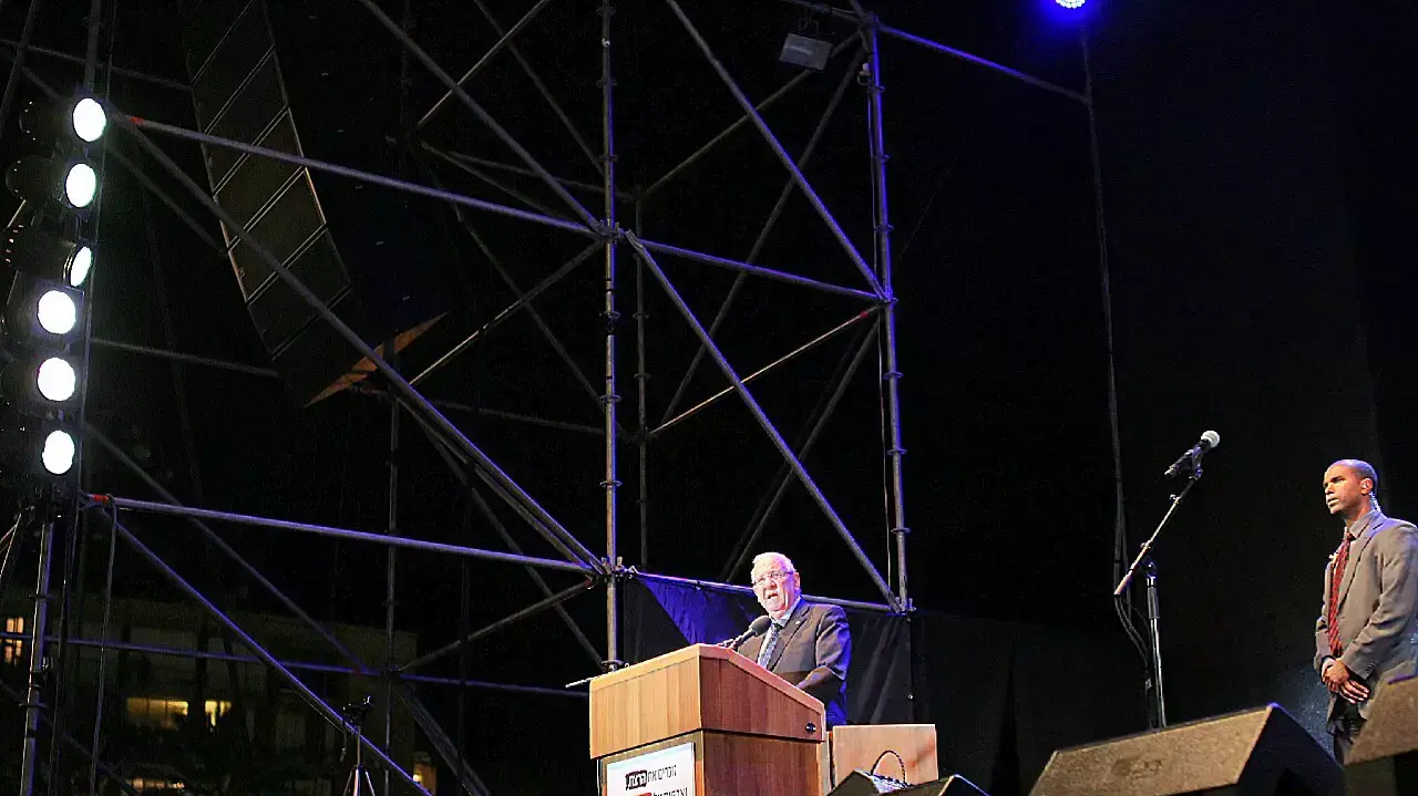 העצרת לציון 19 שנה לרצח ראש הממשלה יצחק רבין, 8 בנובמבר 2014 העצרת לציון 19 שנה לרצח ראש הממשלה יצחק רבין, 8 בנובמבר 2014